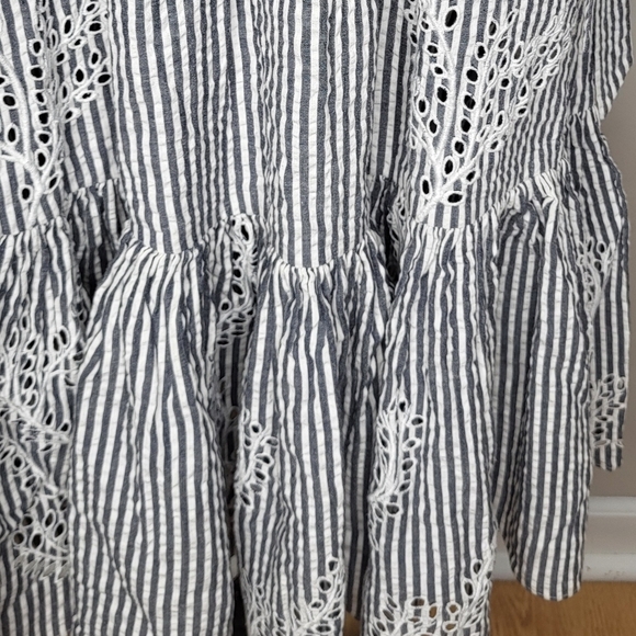 Tory Burch Black and White Striped Dress - Picture 5 of 13